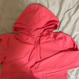 Pink athletic style pullover